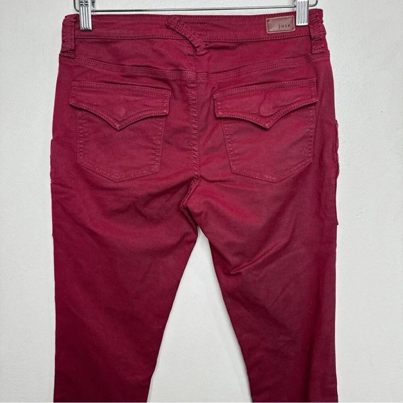 Joie Womens 27 Park Red Skinny Utility Cargo Crop Ankle Pants - Picture 12 of 15